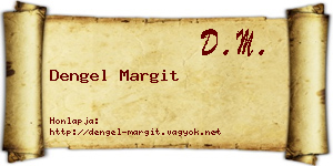 Dengel Margit névjegykártya